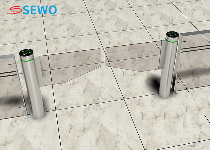 Supermarket Entrance Swing Barrier Gate , Security Entrance Swing Gate Access Control System
