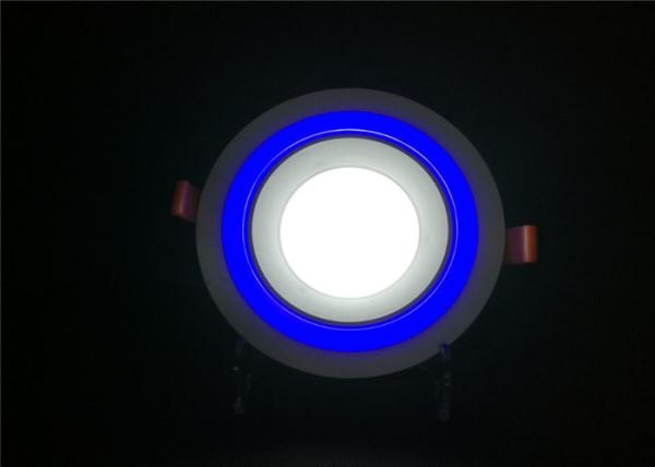 Embedded Coloured LED Downlights White Centre Blue Edge Round CRI Ra>70