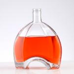 Clear Glass Cork Bottle for Gin Vodka Spirit Wine Juice Beer Beverage Liquor Hot