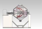 Industrial Food Chemical Double Cone Blender Machine For Dry Powder Mixing