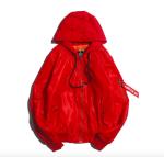 Windproof Mens Winter Bomber Coats , Plus Size Black Nylon Bomber Jacket