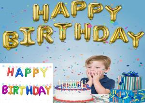 Wholesale 16 Inch 3D Aluminum Foil Happy Birthday Alphabet Balloons from china suppliers