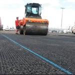 Highways / Railways / Airports Fiberglass Geotextile Geogrid Bitumen Coated
