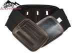 Leather Waist Support Belt Curved Steel Plate Waist support Belt