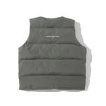 Winter Fashion Quilted V-Neck Zipper Pockets Sleeveless Puffer Vest