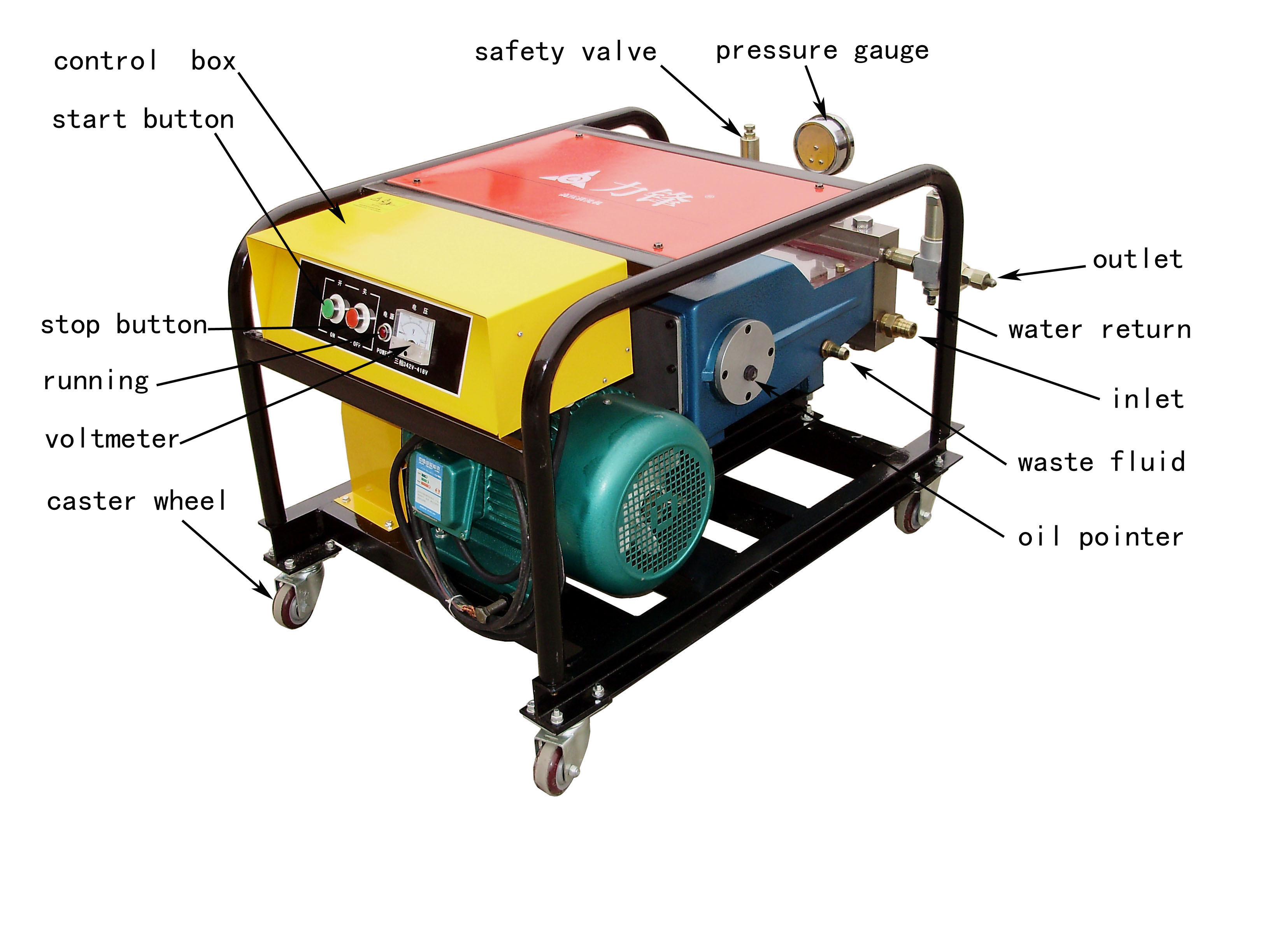 7.5kw High Pressure Electric Pressure Washer Machine Industrial Pressure Washer