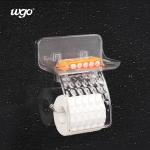 WGO Transparent Bathroom Wall Mounted Toilet Paper Holder Tissue Roll Dispenser