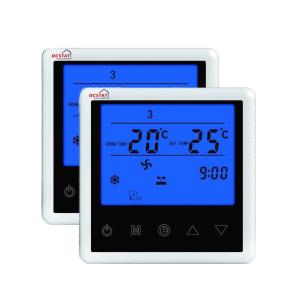 Wholesale Touch Button Fan Coil Thermostat 7 Day Programmable For Kitchen / Bedroom from china suppliers