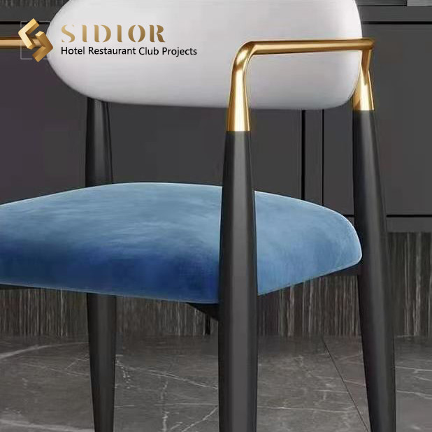Stainless Steel Dinning Chair, Restaurant Dinning Chair, Hotel Chair, High Density Foam, PU Leather Upholstery