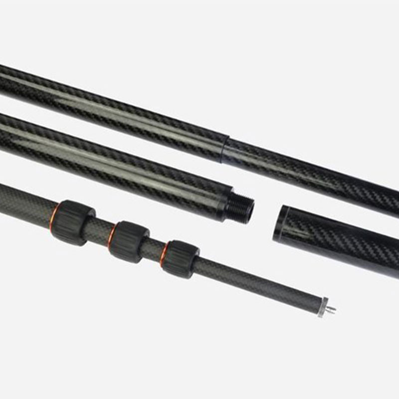 Carbon Fiber Telescopic Pole And Tube 3K Plain Glossy for Boat Cleaning