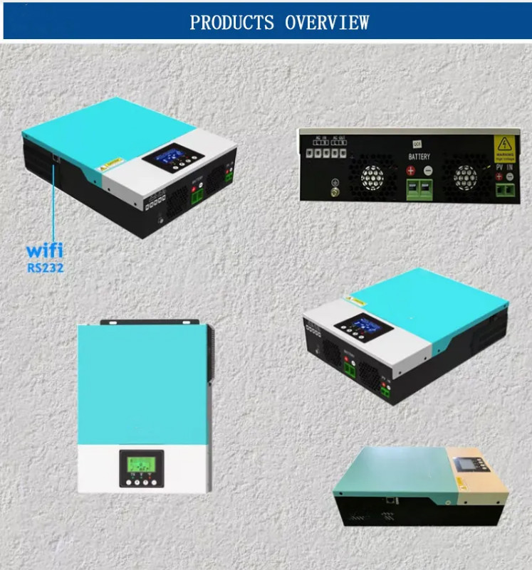 Memorit Brand Single Phase 24vdc 110vac 230vac 2.4KW Hybrid Off-Grid Solar Inverters With WiFi Module