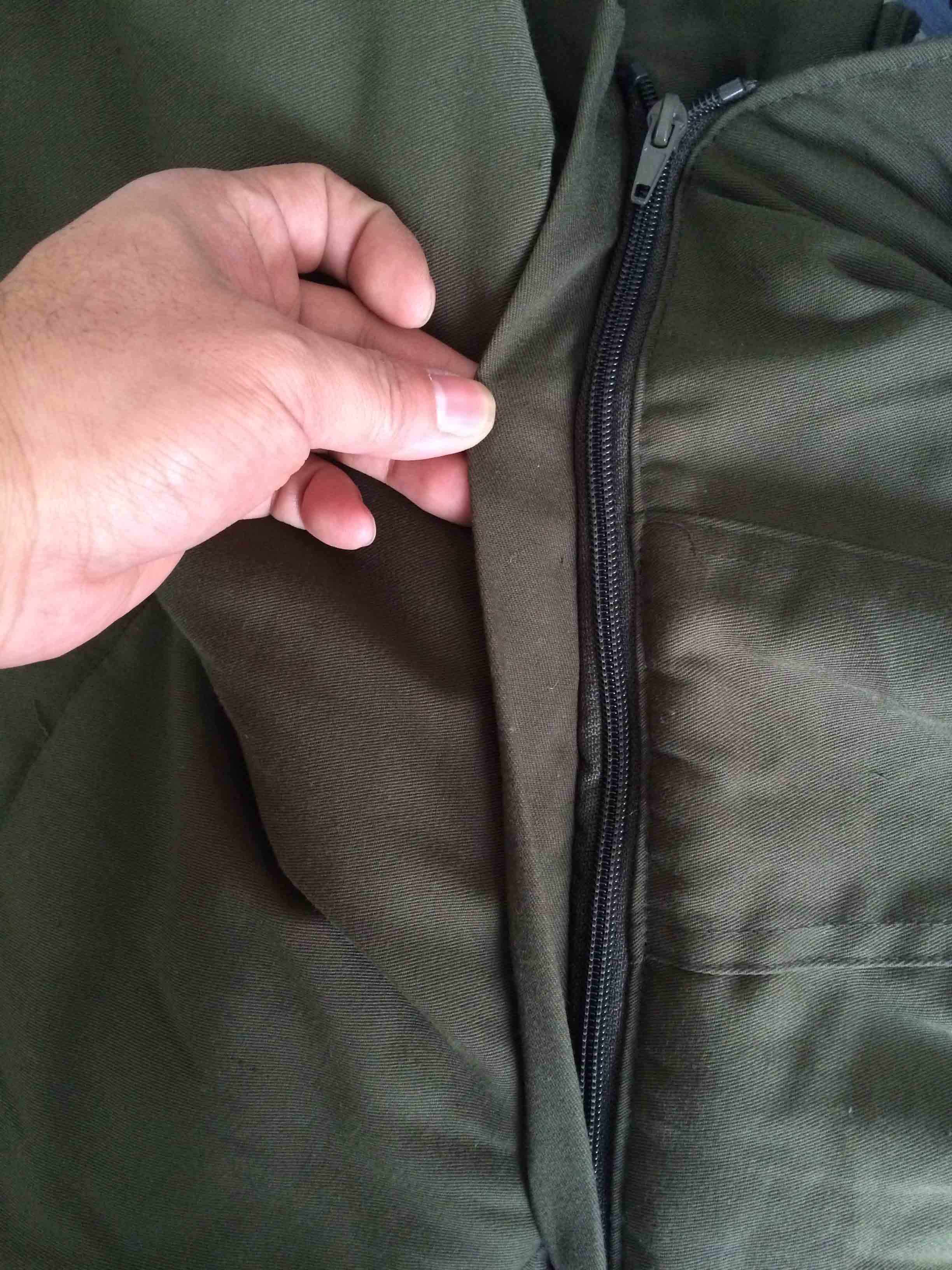 padded jacket, polar fleece jacket, olive green, S-3XL, padding and polarfleece lining