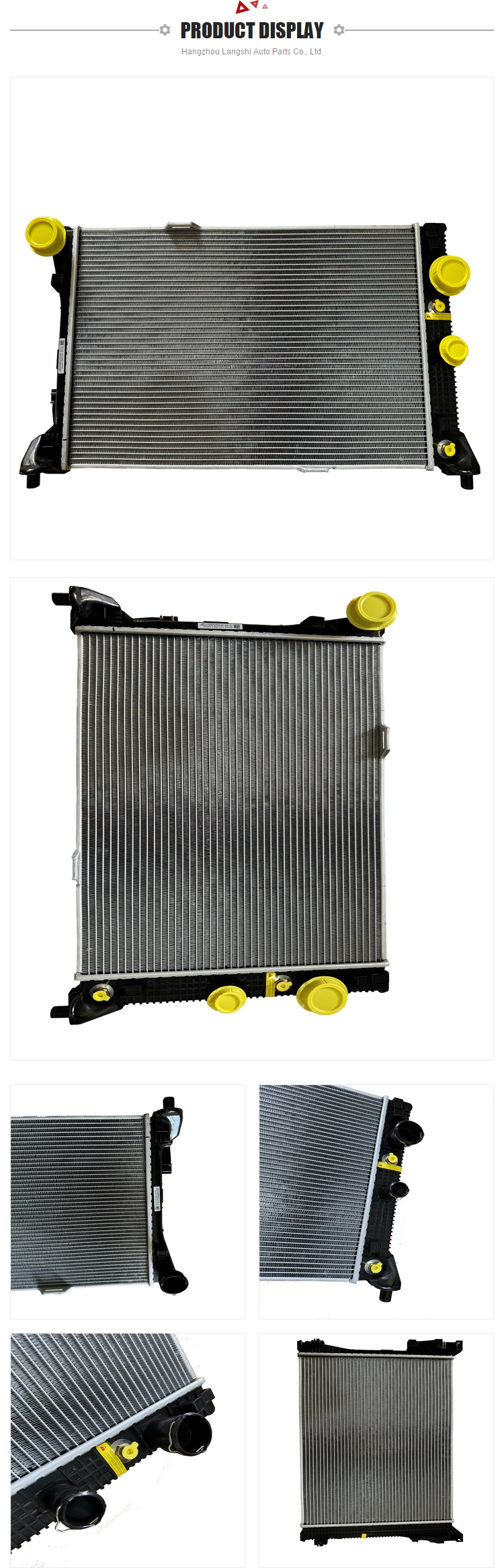 2045002803 Aluminum Radiator Water Tank for Mercedes-Benz C200 W204 W212 2000-2010 Year