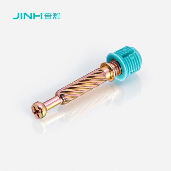 Jh-2083 Anti-Corrosion Cam Dowel Screw 40mm Steel Cabinet Connector For Kd