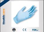 Anti-Bacterial Nitrile Disposable Protective Gloves Blue Powder Free 100 Pcs Box