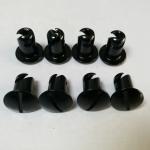 Universal 7/16"x.600" Black Quarter Turn Dzus Stud Aluminum Fastener Standard OE