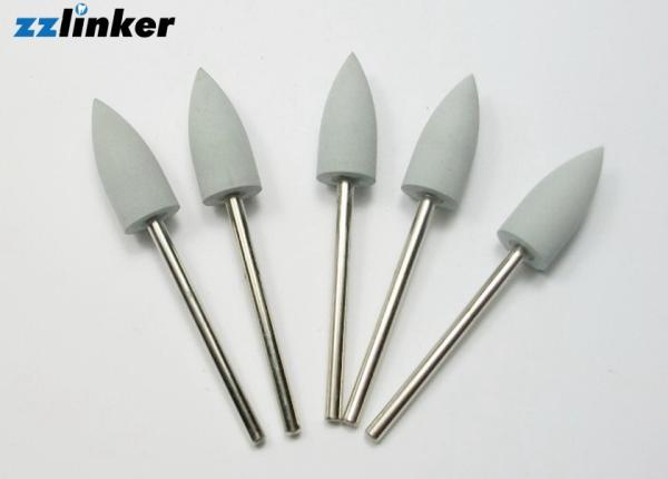 White / Brown Dental Abrasive , Dentist Mini Rubber Silicone Polishers HP