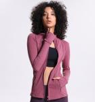 Long Sleeve Women Tops Sports Track Jackets Purple Sport Coat