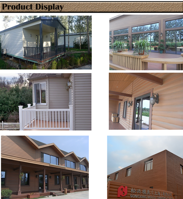 Villa Wall PVC Cladding Panel in Fireproof 150mm*23mm Size for Exterior Improvement