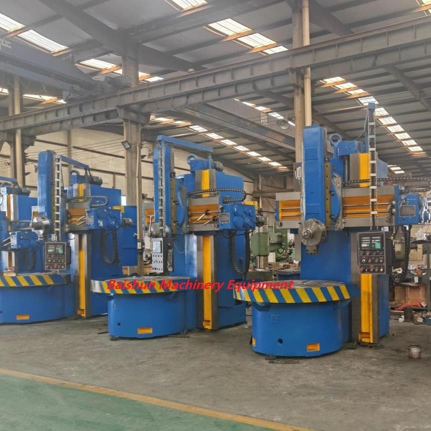 Conventional Vertical Lathe Process Cnc DRO Display High Speed Single Column