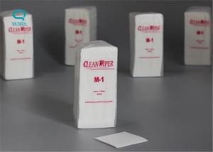 Wholesale White 4 Folded Lint Free Cleanroom Wipes 100% Wood Fiber from china suppliers