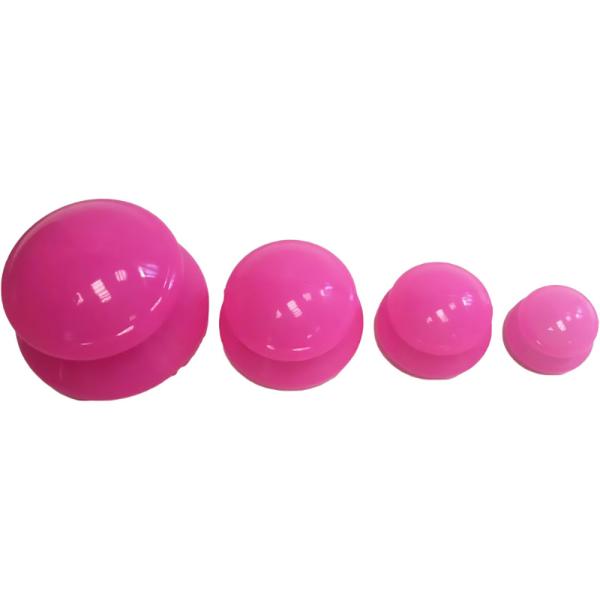 4pcs Silicone Cupping Therapy Set, Professional Chinese Body Massage Tool,