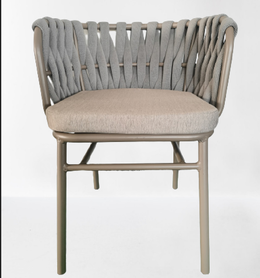 Outdoor garden rope patio chairs hotel swimming pool furniture beach chairs wholesale rope deck chair---6324