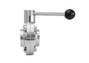 Wholesale ASME Standard T316L 1&quot; Tri Clamp Butterfly Valve from china suppliers