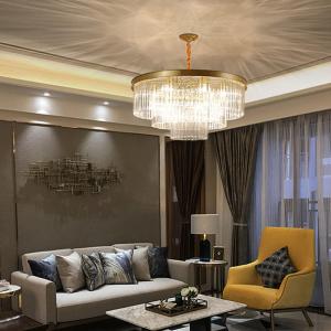 Wholesale Modern Gold Crystal Pendant Light Luxury Chandeliers AC85 - 265V from china suppliers