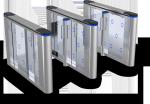 Modern Style Integrated Design Swing Gate Turnstiles Stainless Steel Office