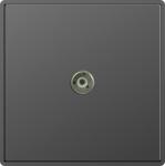 Full Plastic Tv Satellite Socket Small / Big Module Standard 86 wall box