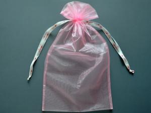 Wholesale RoHS Satin Ribbon Large Organza Drawstring Bags Pouch For Garment from china suppliers