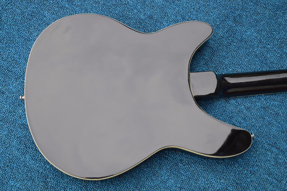 Musical instrument professional electric guitars rickenback guitar 12 string black solid body rickenback jazz guitar