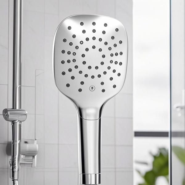 High And Short Luxury Bathroom Hotel Shower Head Buttons Can Change The Nozzle