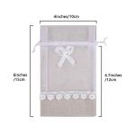 Personalised Favor Linen Pouch Bags Lace Cute Custom For Wedding Party Gift