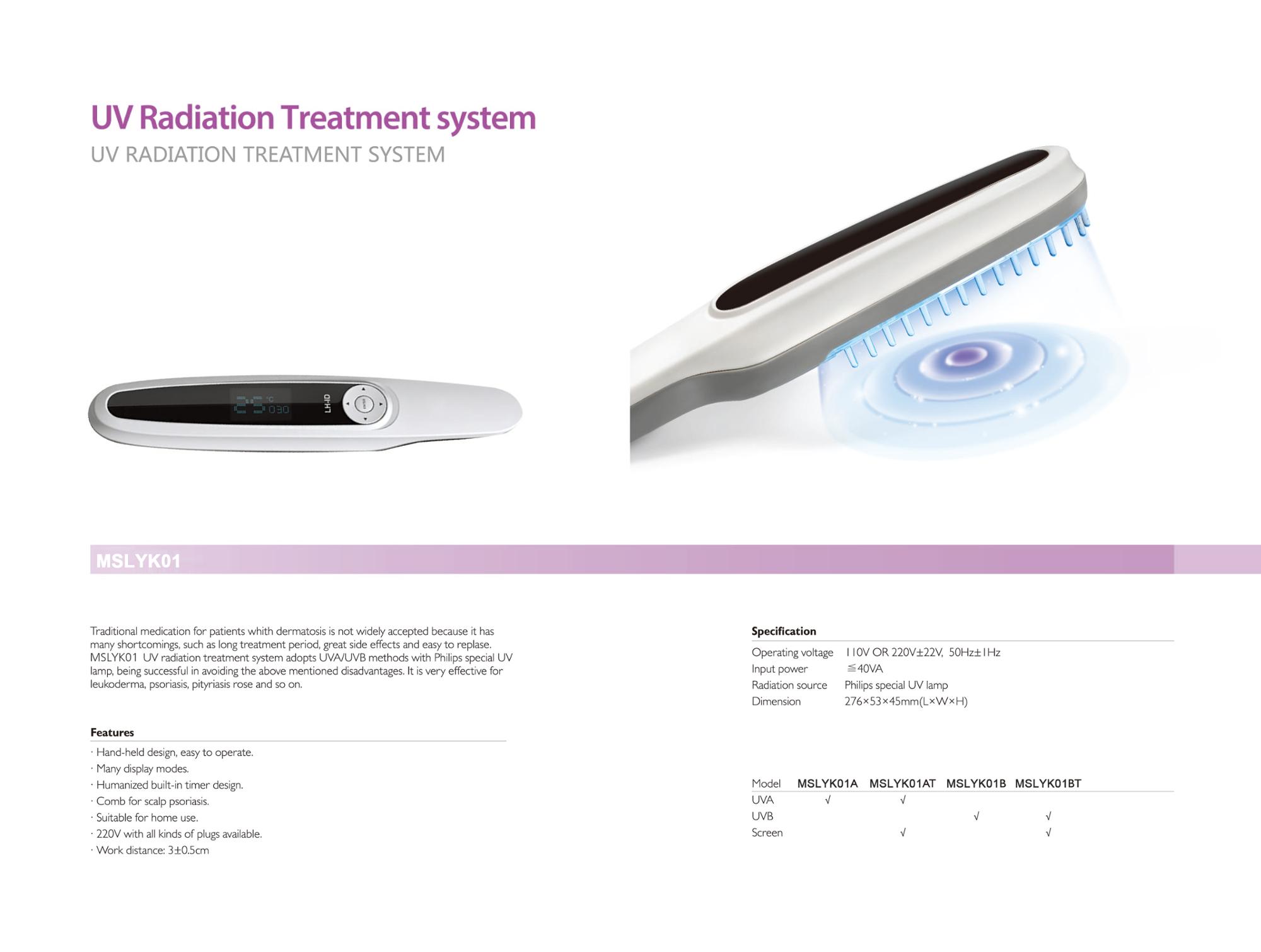 Hand Held UV Phototherapy for Vitiligo and Psoriasis / Special UV Lamp with Factory Price