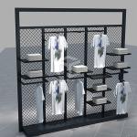 Clothing Displays Racks Cloth Hanger Stand For Showroom Melamine Board ODM