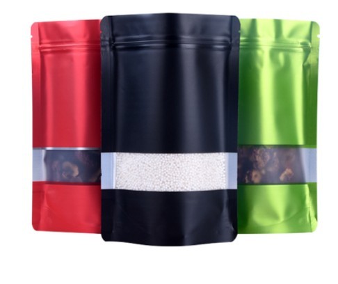 Custom Printed Aluminium Foil Laminated Plastic k Food Packaging Bags with Clear Window