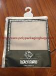 Promotion Industrial Poly Bags With Hangers For Underwear , Clothes