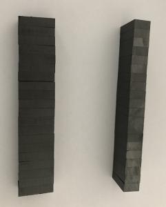 Wholesale C10 Grade Customized Small Bar Block Shape Isotropic Ferrite Magnet from china suppliers