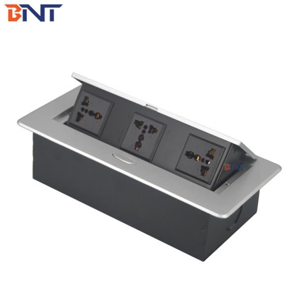 multiple function universal electrical plug socket for meeting table