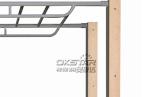 Steel outdoor exercise equipment horizontal ladder climbing ladder monkey bars