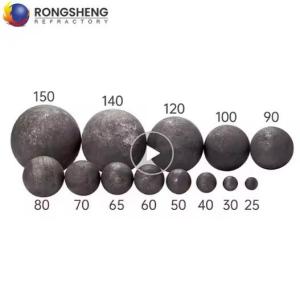 Wholesale High Chrome Mill Ball Grinding Media Chrome Steel Balls with Fe2O3 Content 0.5-1.5% and Compressive Strength 50-100 MPa from china suppliers