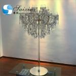 ZT-325L New custom wedding decoration centerpieces 18 arms gold crystal