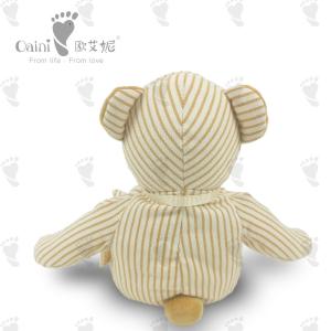 Wholesale Presents EN71 Striped Teddy Bear Plush Fairy Doll Child Friendly 37 X 42cm from china suppliers