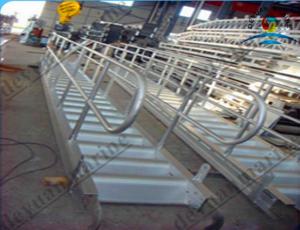 Wholesale Light Weight Outfitting Equipment , Marine Stainless Steel Wharf Ladder With Roller from china suppliers