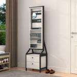 MDF Mirror Jewelry Storage Cabinet With Dawers for bedroom furniture