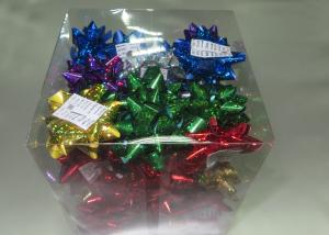 Wholesale Metallic and Holographic 15 Loop Gift Bow with print logo , hot foil , embroidered from china suppliers