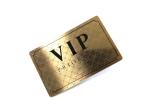 Luxury Ancient Copper Brushed Finish VIP Priority Access Metal Card