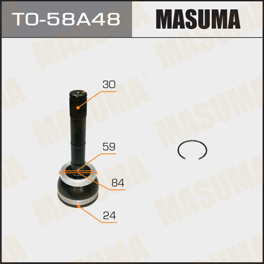 Drive Shaft c.v. joint MASUMA Auto Transmission Systems for TOYOTA LAND CRUISER J6